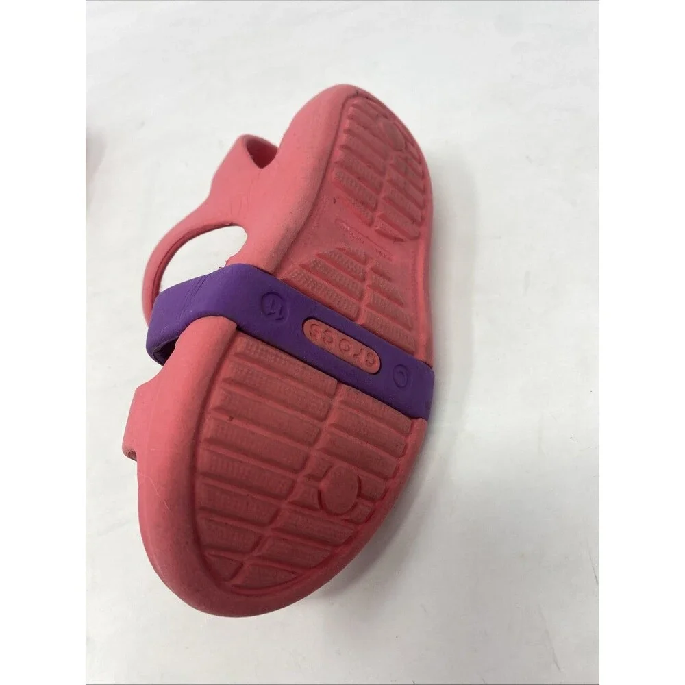 Crocs Bayaband Sandals Girls Size 11y Pink